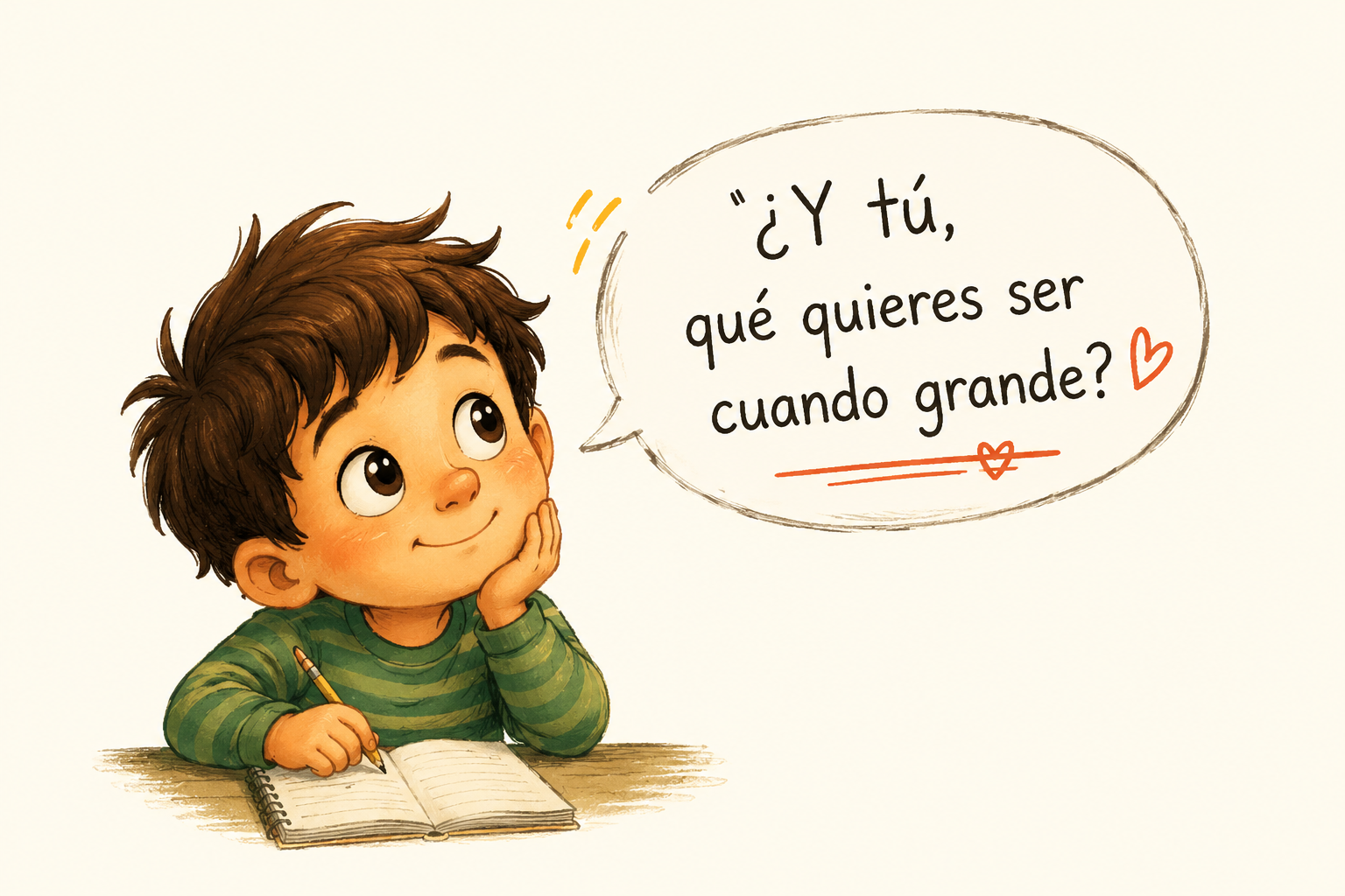 ¿y tú, que quieres ser cuando grande?
